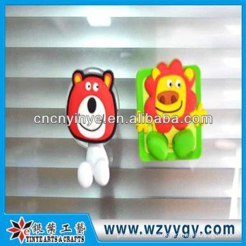 Animal pvc traceless wall hanging toothbrush holder for kids